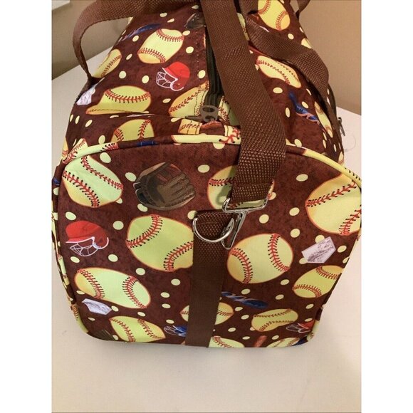 Softball Printed Oversized Duffel Gym. New With Tags - Picture 4 of 7
